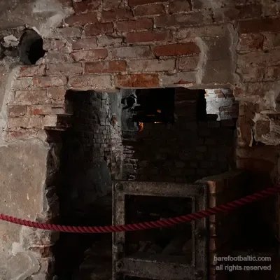 A hidden chamber in the foundations of the House of the Blackheads, Riga, Latvia