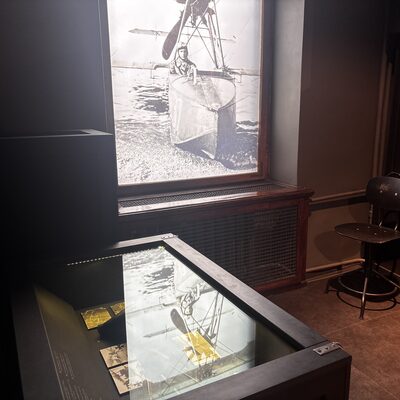 A First World War seaplane display in the Latvian War Museum, Riga, Latvia