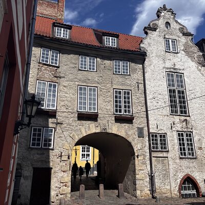 The Swedish Gate building elevation, Torņa iela, Riga, Latvia