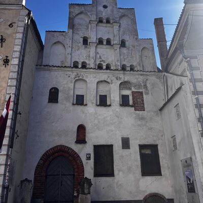 Number 17, the oldest stone dwelling house in Riga, around 1490, Latvia