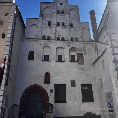 Number 17, the oldest stone dwelling house in Riga, around 1490, Latvia
