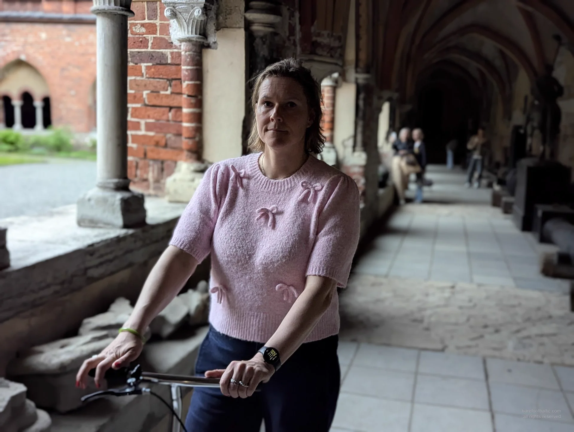 Cathedral cloister with guide