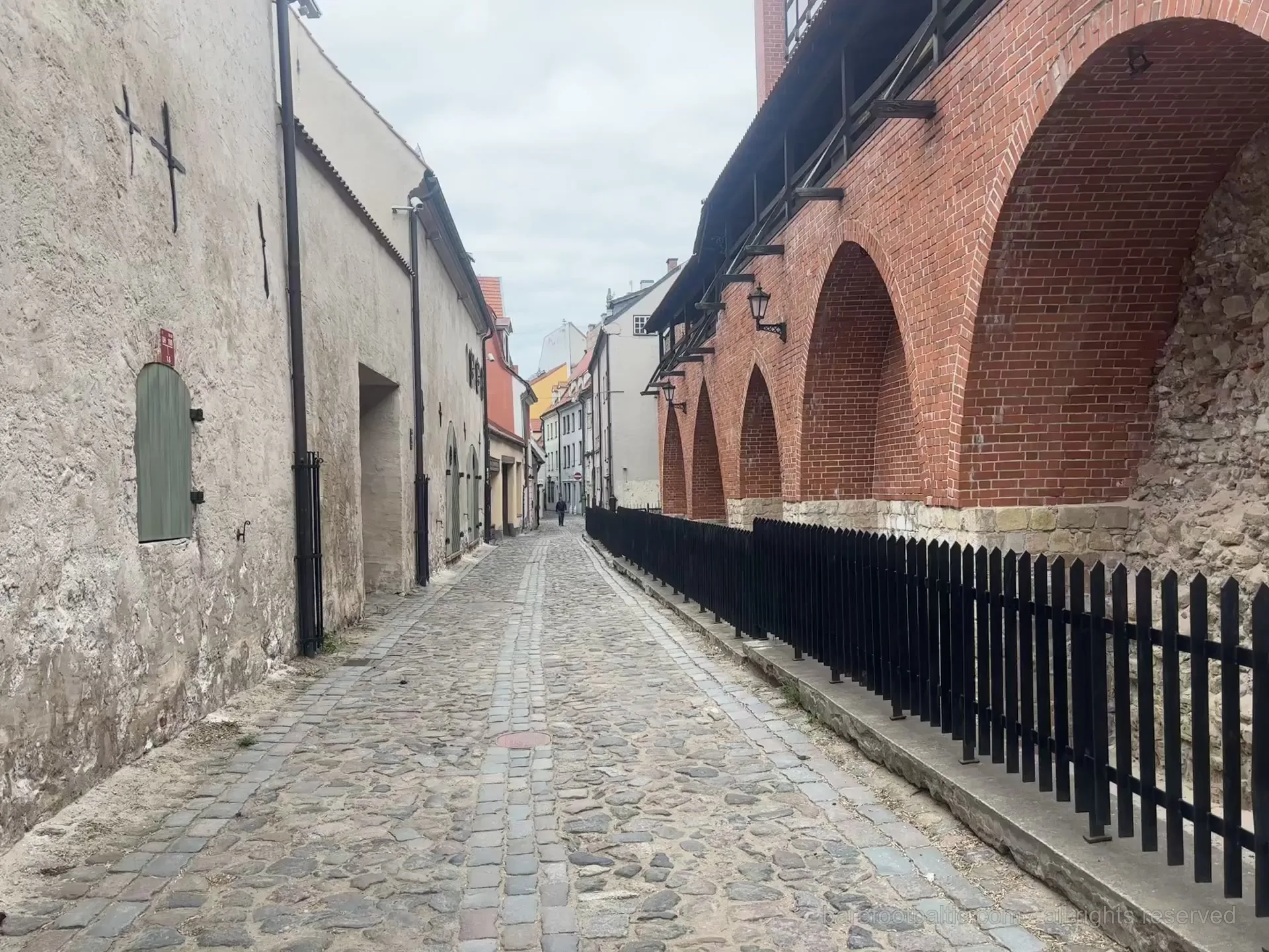 Swedish Gate lane in Riga Old Town