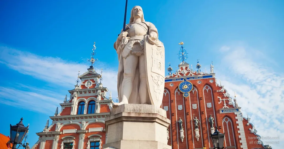 Riga's Roland statue and House of the Blackheads — the city compared with Tallinn and Vilnius.